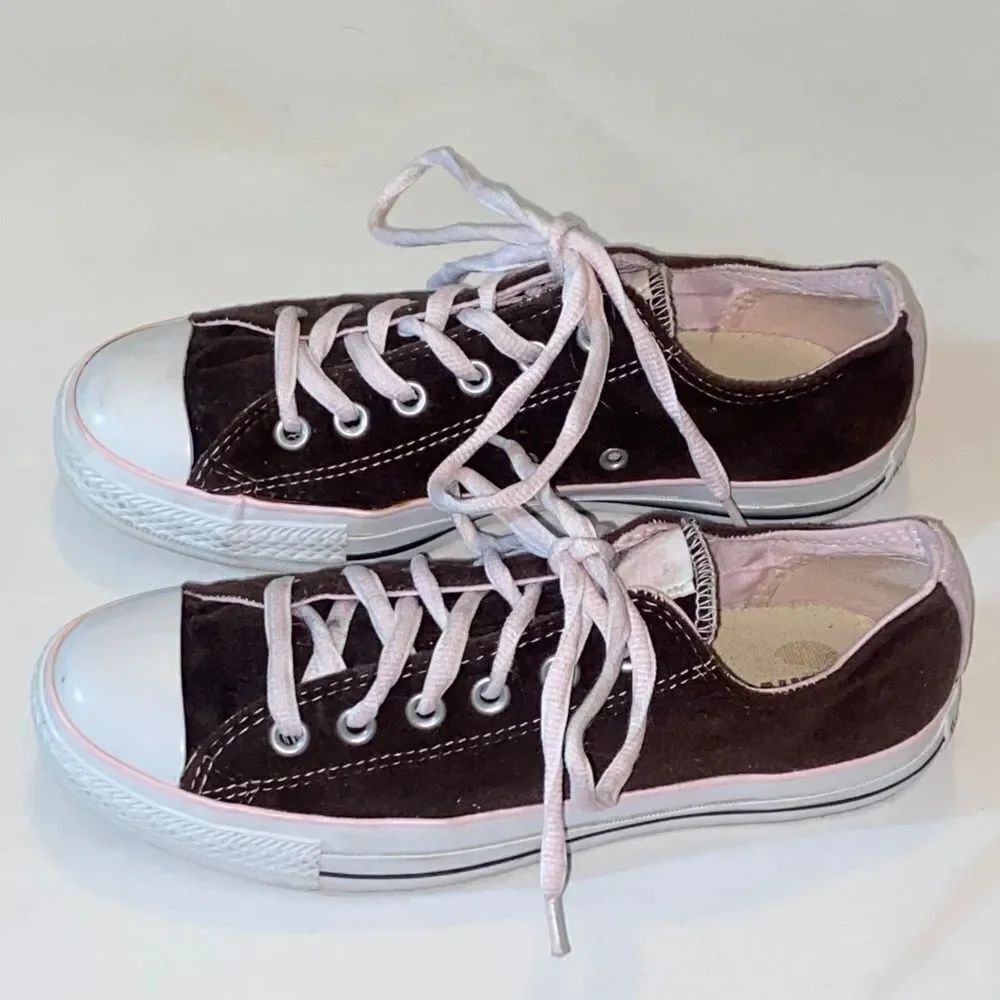 Converse All StarâVelvet with Deep Brown Sole Unisex Menâs 6 Womenâs 8 Size - Picture 2 of 12